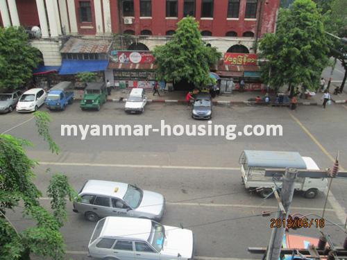 Myanmar real estate - for rent property - No.1244 - Good Condominium for rent in  Kyauktada  ! - View of the road.