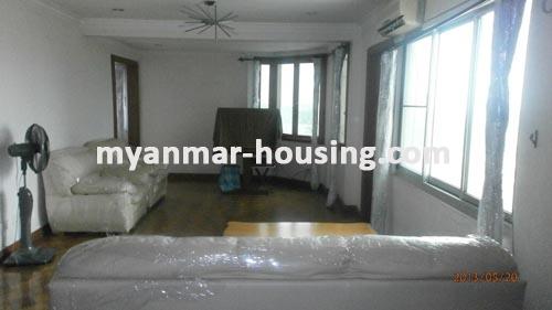 Myanmar real estate - for rent property - No.1245 - Nice condo with fully furnished is available now! - View of the living room.