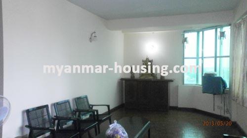 Myanmar real estate - for rent property - No.1246 - Good Condominium for rent in  Alone ! - View of the living room.