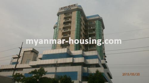 Myanmar real estate - for rent property - No.1246 - Good Condominium for rent in  Alone ! - View of the building.