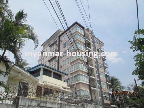Myanmar real estate - for rent property - No.1248 - Nice city view for rent in Hlaing ! - View of the building.