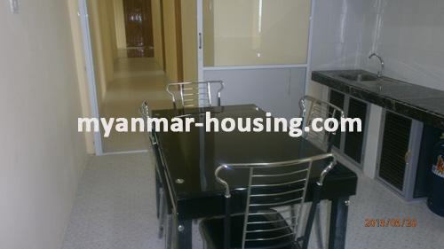 Myanmar real estate - for rent property - No.1249 - Brand New  condominium for rent in Kamaryut ! - View fo the dining room.