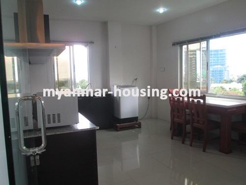 Myanmar real estate - for rent property - No.1273 - The most brightest room located near Kandawgyie Lake! - View of the kitchen.