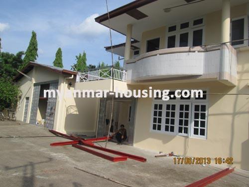 Myanmar real estate - for rent property - No.1304 - Good  landed  house  is  now for rent    ! - View of the building.