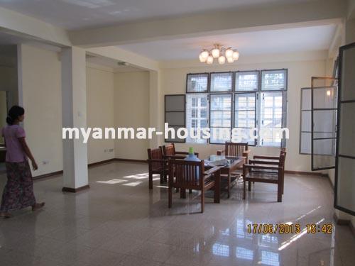 Myanmar real estate - for rent property - No.1304 - Good  landed  house  is  now for rent    ! - View of the living room