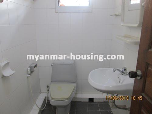 Myanmar real estate - for rent property - No.1304 - Good  landed  house  is  now for rent    ! - View of the  wash room .
