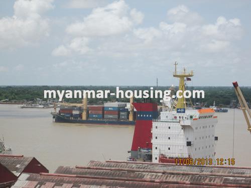 Myanmar real estate - for rent property - No.1309 - Good decoration in Latha for rent ! - view of the river view