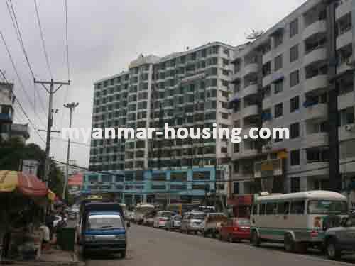 Myanmar real estate - for rent property - No.1330 - Nice  location for doing   business ! - View of the  Road .