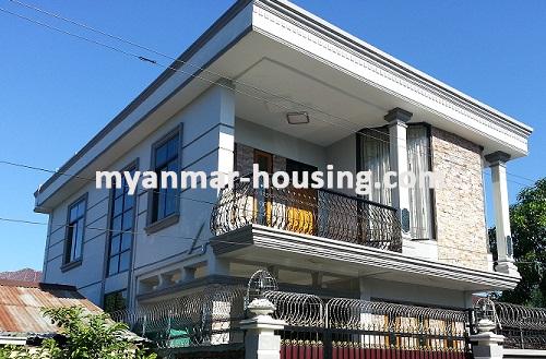 မြန်မာအိမ်ခြံမြေ - ငှားရန် property - No.1335 - Spacious landed house suitable for office! - Exterior view of the landed house.
