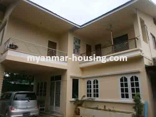 မြန်မာအိမ်ခြံမြေ - ငှားရန် property - No.1336 - Good to open guest house near airport ! - View of the house.