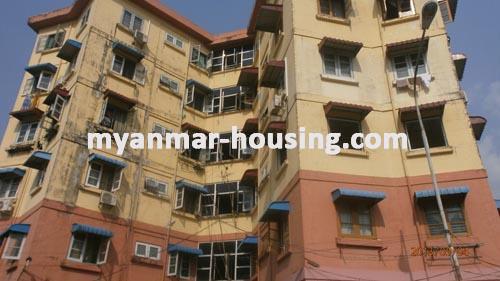 缅甸房地产 - 出租物件 - No.1348 - Excellent price apartment in Bahan! - Exterior view of the building.