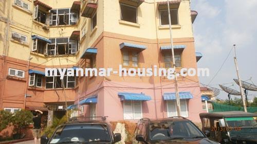 缅甸房地产 - 出租物件 - No.1348 - Excellent price apartment in Bahan! - Close view of the building.