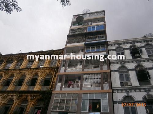 Myanmar real estate - for rent property - No.1412 - Fully decorated condo in Pabedan! - View of the building.