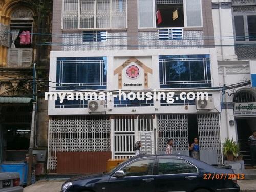 Myanmar real estate - for rent property - No.1412 - Fully decorated condo in Pabedan! - Close view of the building.
