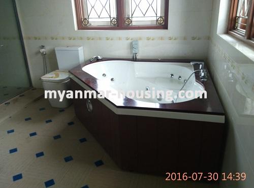 Myanmar real estate - for rent property - No.1464 - Those who are willing to stay in the better house in FMI for rent is available now! - View of the  Bathtub