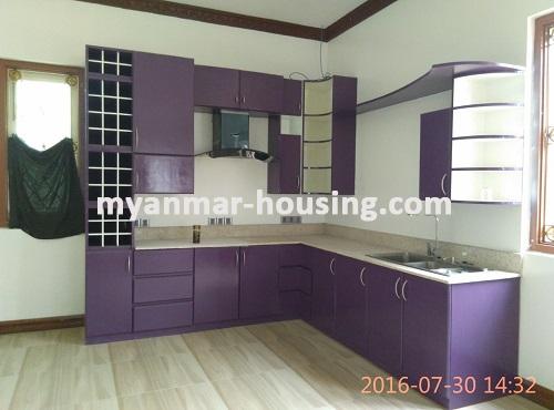 缅甸房地产 - 出租物件 - No.1464 - Those who are willing to stay in the better house in FMI for rent is available now! - View of the Kitchen room