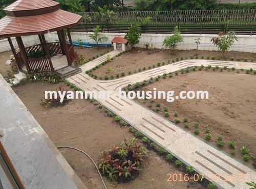 မြန်မာအိမ်ခြံမြေ - ငှားရန် property - No.1464 - အိမ်ကောင်းကောင်းတွင် နေချင်သူများအတွက် FMIထဲတွင် ငှားရန်ရှိသည်။View of wide Compound