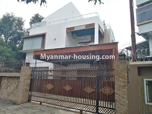 ミャンマー不動産 - 賃貸物件 - No.1501 - A new landed house for rent in Sanchaung! - house view