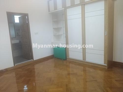 Myanmar real estate - for rent property - No.1501 - A new landed house for rent in Sanchaung! - master bedroom view