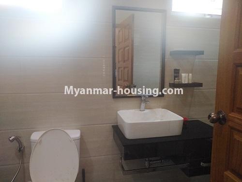 ミャンマー不動産 - 賃貸物件 - No.1501 - A new landed house for rent in Sanchaung! - bathroom 1