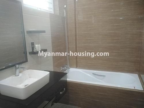 缅甸房地产 - 出租物件 - No.1501 - A new landed house for rent in Sanchaung! - bathroom 2