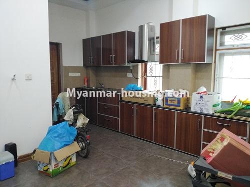 ミャンマー不動産 - 賃貸物件 - No.1501 - A new landed house for rent in Sanchaung! - kitchen view