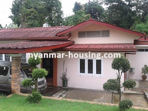 Myanmar real estate - for rent property - No.1556 - Suitable for international school in Bahan! - Close view of the house.
