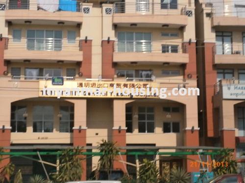 Myanmar real estate - for rent property - No.1651 - Good apartment now for rent in Tarmway! - Close view of the buildiing.