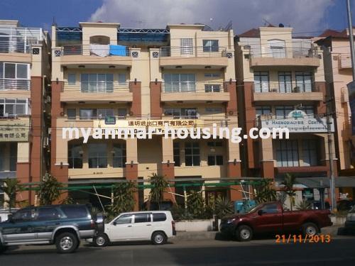 မြန်မာအိမ်ခြံမြေ - ငှားရန် property - No.1651 - Good apartment now for rent in Tarmway! - Close view of the buildiing.