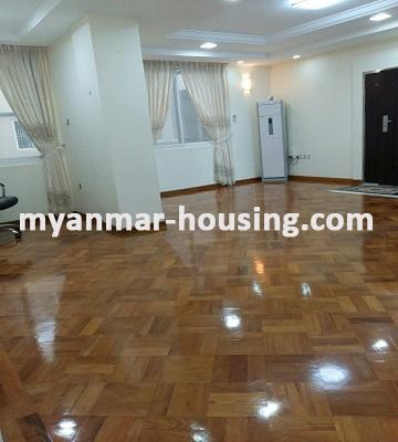 缅甸房地产 - 出租物件 - No.1668 - Great room near Park Royal Hotel Dagon! - view of the living room