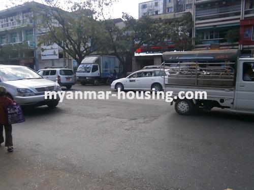 Myanmar real estate - for rent property - No.1831 - One of the offices around Kandawgyi lake for rent! - View of the street.