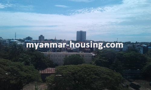 Myanmar real estate - for rent property - No.1840 - An apartment for rent with Shwe Dagon view, in Sin Min Condominium. - 