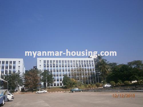 Myanmar real estate - for rent property - No.1863 - Condo around MICT park area! - View of the building.