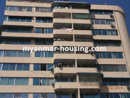 Myanmar real estate - for rent property - No.1891 - Spacious condo for rent is available in Sanchaung! - Close view of the building.