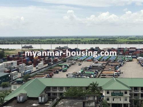 Myanmar real estate - for rent property - No.1950 - Available for rent a condo with a good river view in Alone township. - 