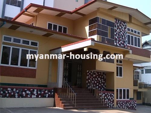 Myanmar real estate - for rent property - No.2043 - Nice landed house for rent in Tarmway! - View of the house.