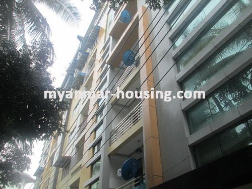 Myanmar real estate - for rent property - No.2084 - Luxulrious Condo for rent in Tarmway! - View of the building.