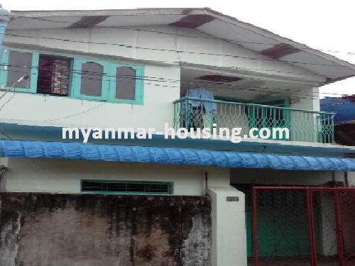 မြန်မာအိမ်ခြံမြေ - ငှားရန် property - No.2105 - လေဆိပ်အနီးတွင်လုံးချင်းတစ်လုံးငှားရန်ရှိသည်။View of the building.