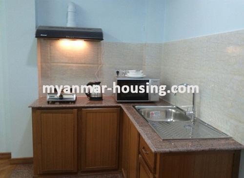 Myanmar real estate - for rent property - No.2142 - An available Landed house for rent in Mayangone. - view of the kitchen