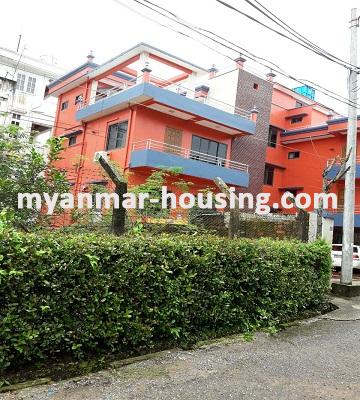 Myanmar real estate - for rent property - No.2142 - An available Landed house for rent in Mayangone. - view of the building