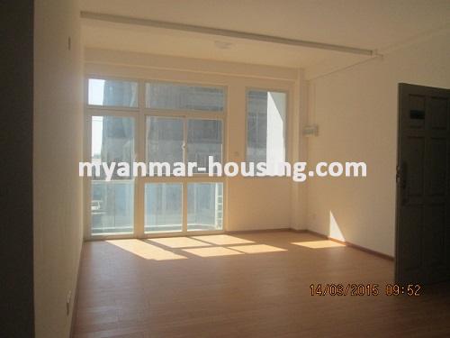 缅甸房地产 - 出租物件 - No.2181 - Brand New Room for rent located in Quiet and Safe Area! - View of the living room.