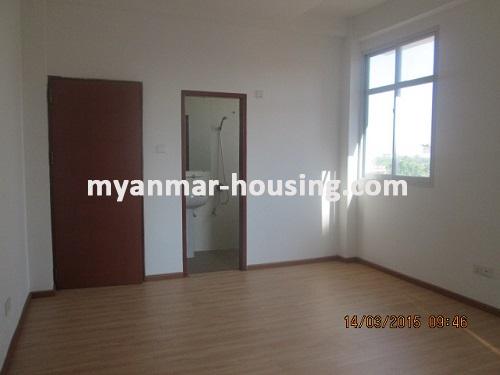 Myanmar real estate - for rent property - No.2181 - Brand New Room for rent located in Quiet and Safe Area! - View of the master bed room.