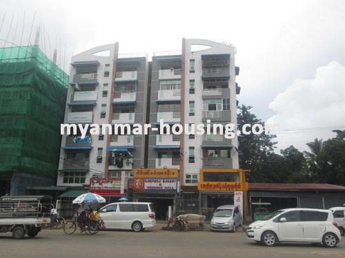 Myanmar real estate - for rent property - No.2192 -  Nice apartment for rent with reasonable price in Tin Gan Gyun Township. - view of the building