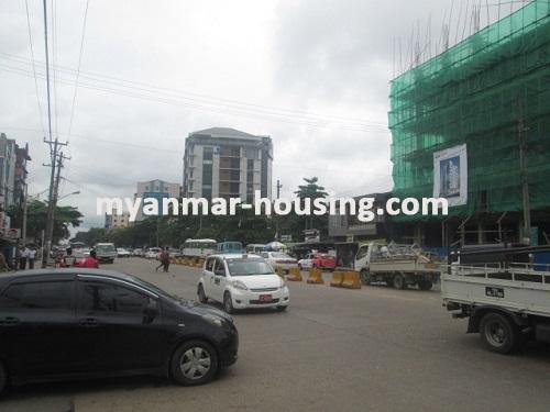 Myanmar real estate - for rent property - No.2192 -  Nice apartment for rent with reasonable price in Tin Gan Gyun Township. - View of the road