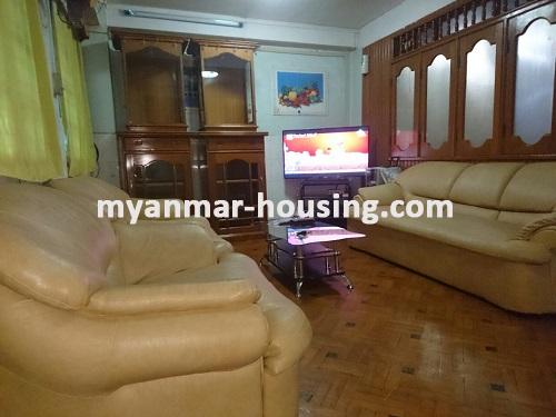 缅甸房地产 - 出租物件 - No.2206 - The Room for office or living in Lanmadaw! - Living room view