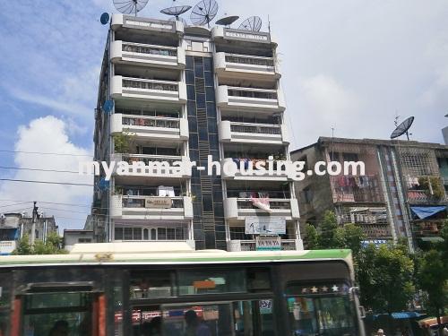 Myanmar real estate - for rent property - No.2211 - Shop available in Tarmway! - Front view of the building.