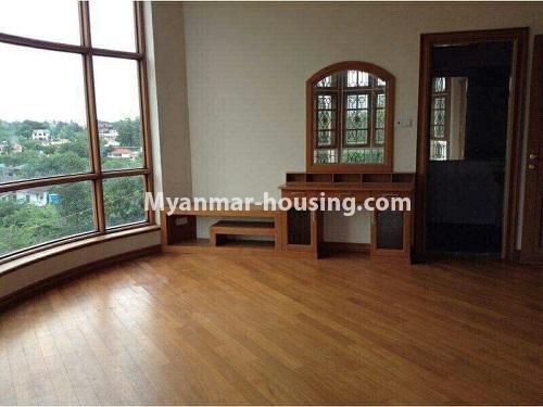 Myanmar real estate - for rent property - No.2228 - Excellent  three stroeys building with Shwedagon Pagoda  View! - living room 2