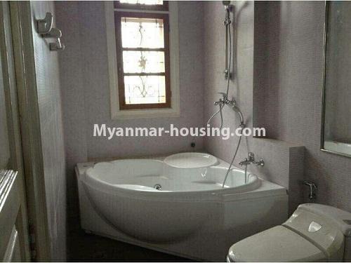 Myanmar real estate - for rent property - No.2228 - Excellent  three stroeys building with Shwedagon Pagoda  View! - bathroom 