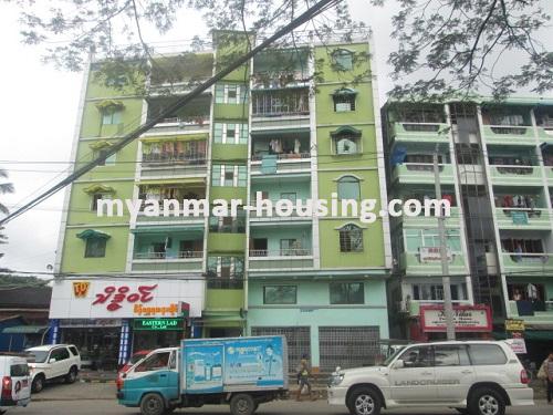 Myanmar real estate - for rent property - No.2296 - Nice apartment for rent in Tin Gann Gyun Township. - View of the building