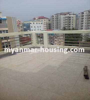 Myanmar real estate - for rent property - No.2318 - New Flat with reasonable price on rent is available now! - View of Veranda